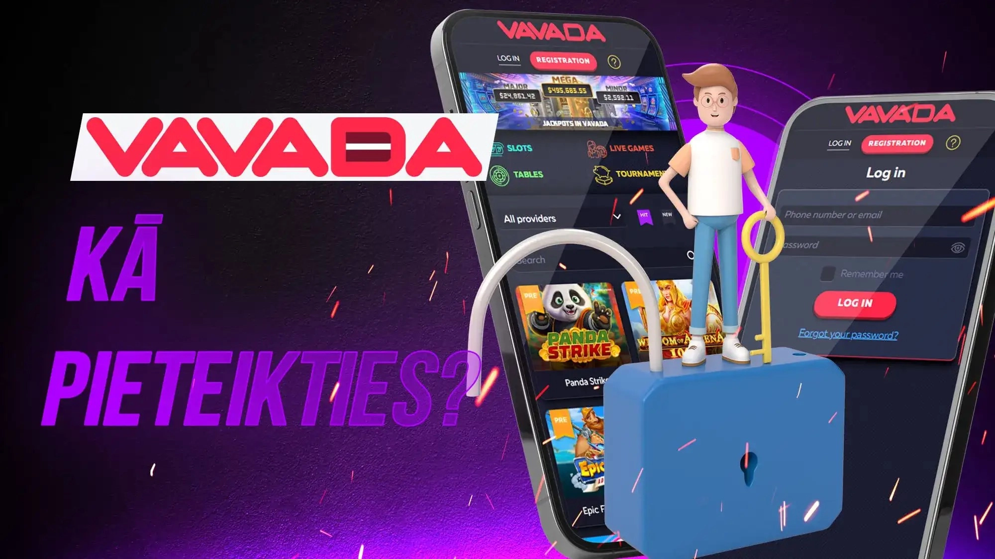 Kā pieteikties vietnē?